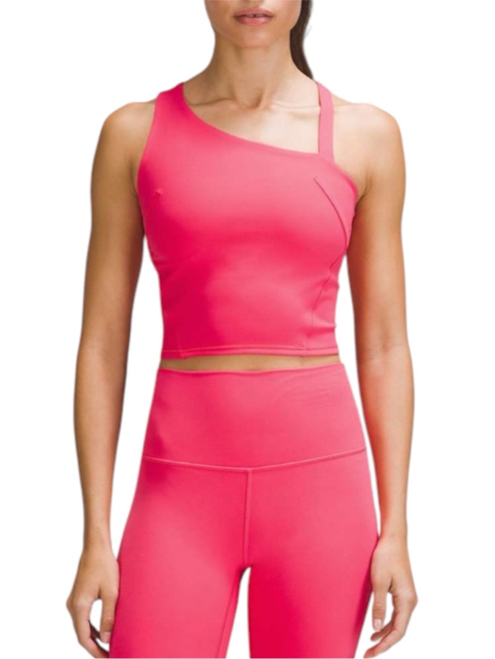 Lululemon Everlux Asymmetrical Tennis
Tank Top Lip Gloss Womens Size 4